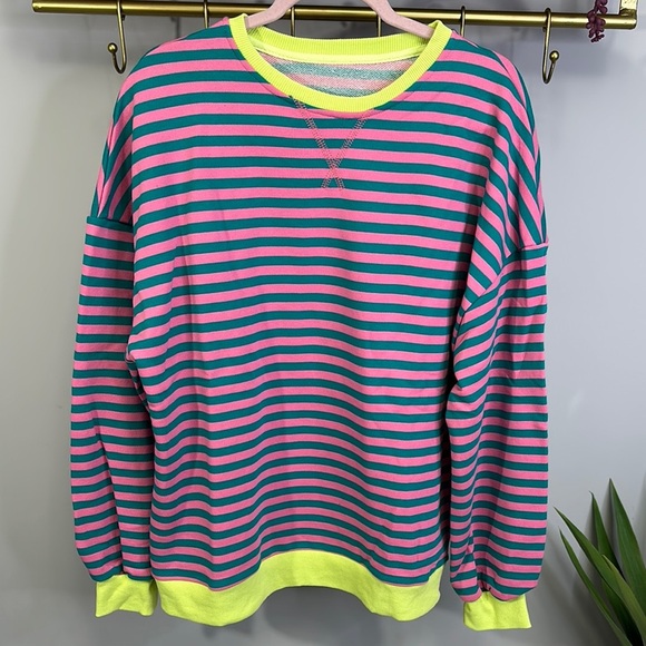 Colorful Striped Sweatshirt - Picture 1 of 4